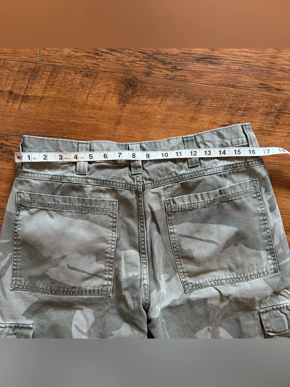 Vintage 90s Y2K Wrangler Hero Camo Cargo Pants Men's 32x30 Thrashed Baggy - Picture 9 of 11